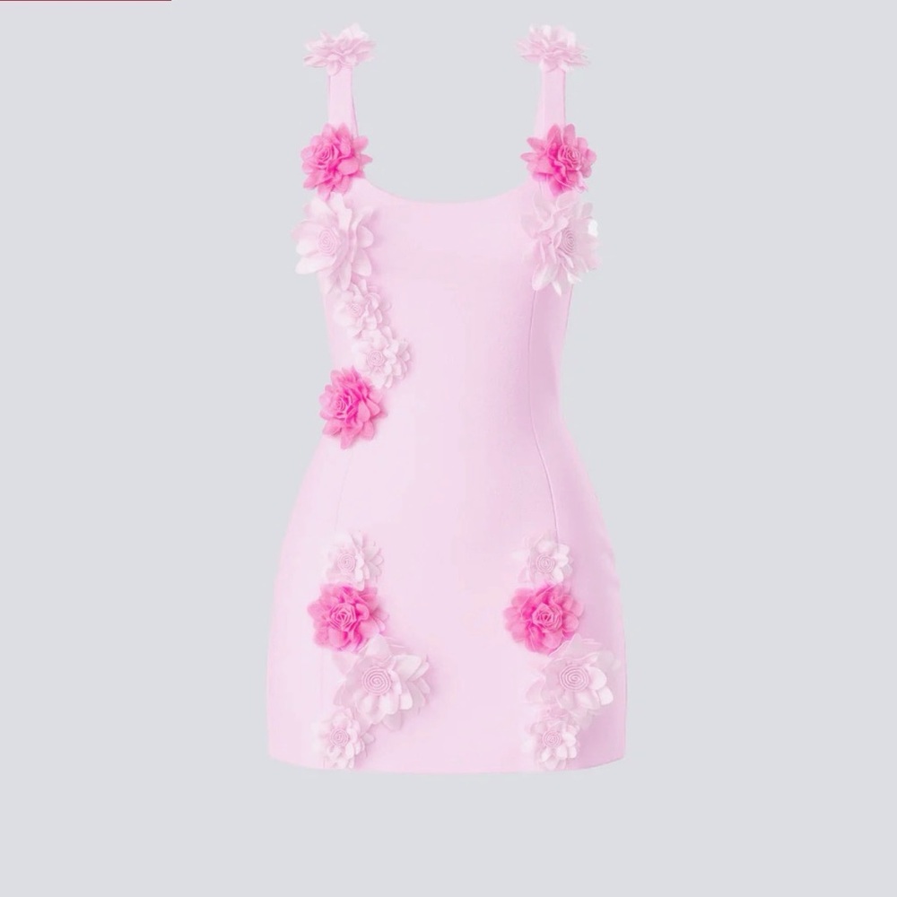 Finesse Pink Floral Midi Dress
